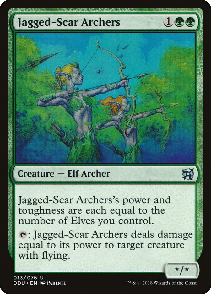 Jagged-Scar Archers [Duel Decks: Elves vs. Inventors] | L.A. Mood Comics and Games