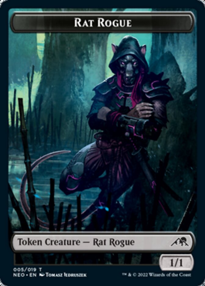 Rat Rogue Token [Kamigawa: Neon Dynasty Tokens] | L.A. Mood Comics and Games