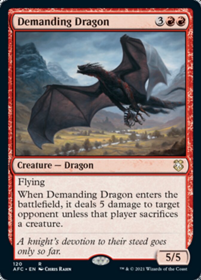 Demanding Dragon [Dungeons & Dragons: Adventures in the Forgotten Realms Commander] | L.A. Mood Comics and Games