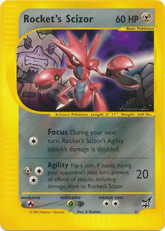 Rocket's Scizor (4) (Winner) [Best of Promos] | L.A. Mood Comics and Games