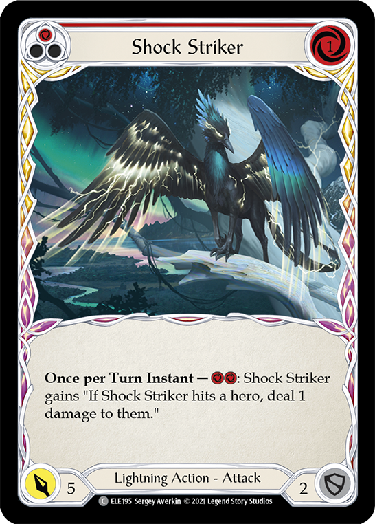 Shock Striker (Red) [ELE195] (Tales of Aria)  1st Edition Normal | L.A. Mood Comics and Games