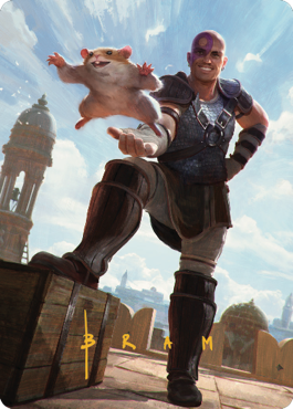 Minsc & Boo, Timeless Heroes Art Card (72) (Gold-Stamped Signature) [Commander Legends: Battle for Baldur's Gate Art Series] | L.A. Mood Comics and Games