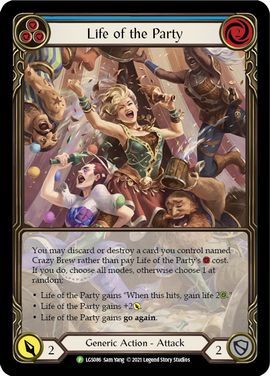 Life of the Party (Blue) [LGS086] (Promo)  Rainbow Foil | L.A. Mood Comics and Games
