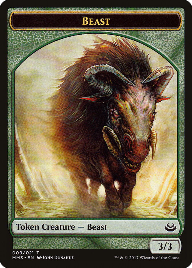 Beast Token (009/021) [Modern Masters 2017 Tokens] | L.A. Mood Comics and Games