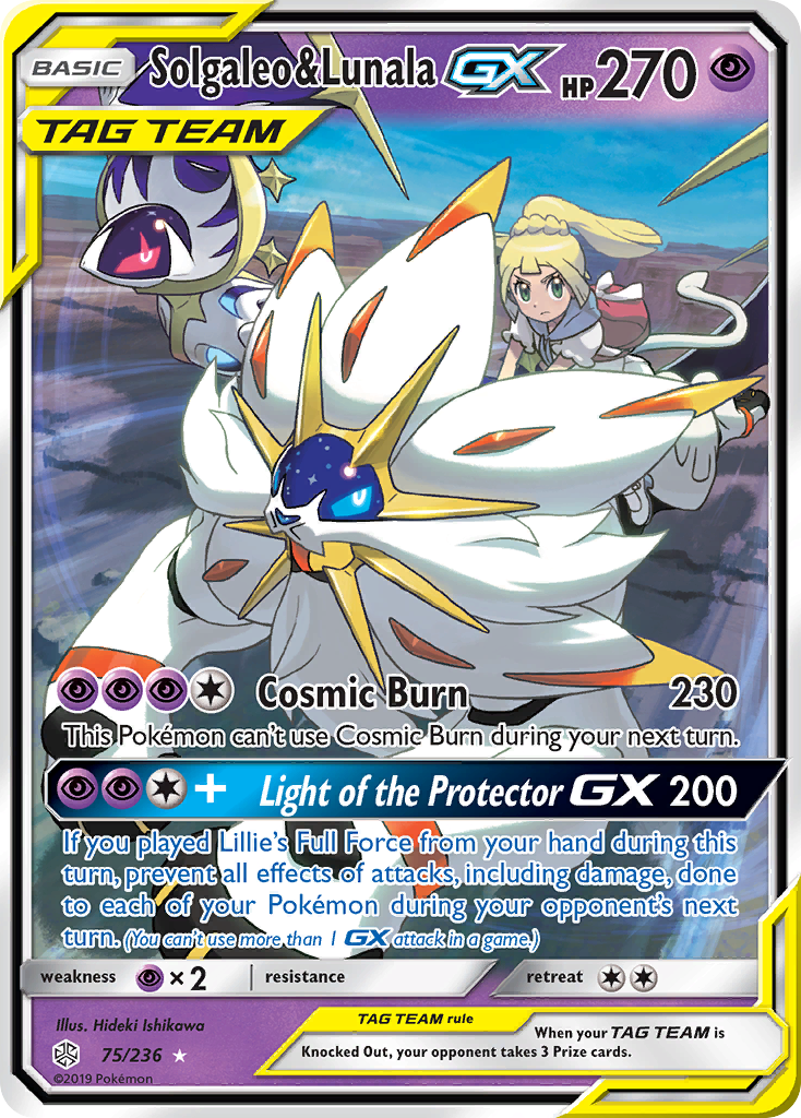 Solgaleo & Lunala GX (75/236) [Sun & Moon: Cosmic Eclipse] | L.A. Mood Comics and Games