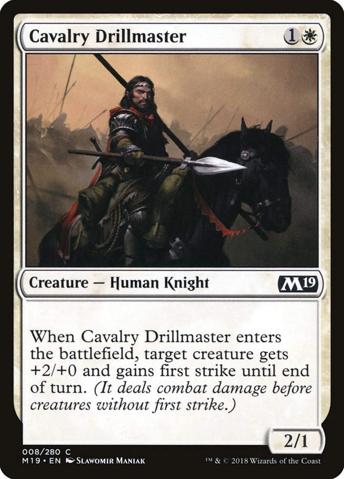 Cavalry Drillmaster [Core Set 2019] | L.A. Mood Comics and Games