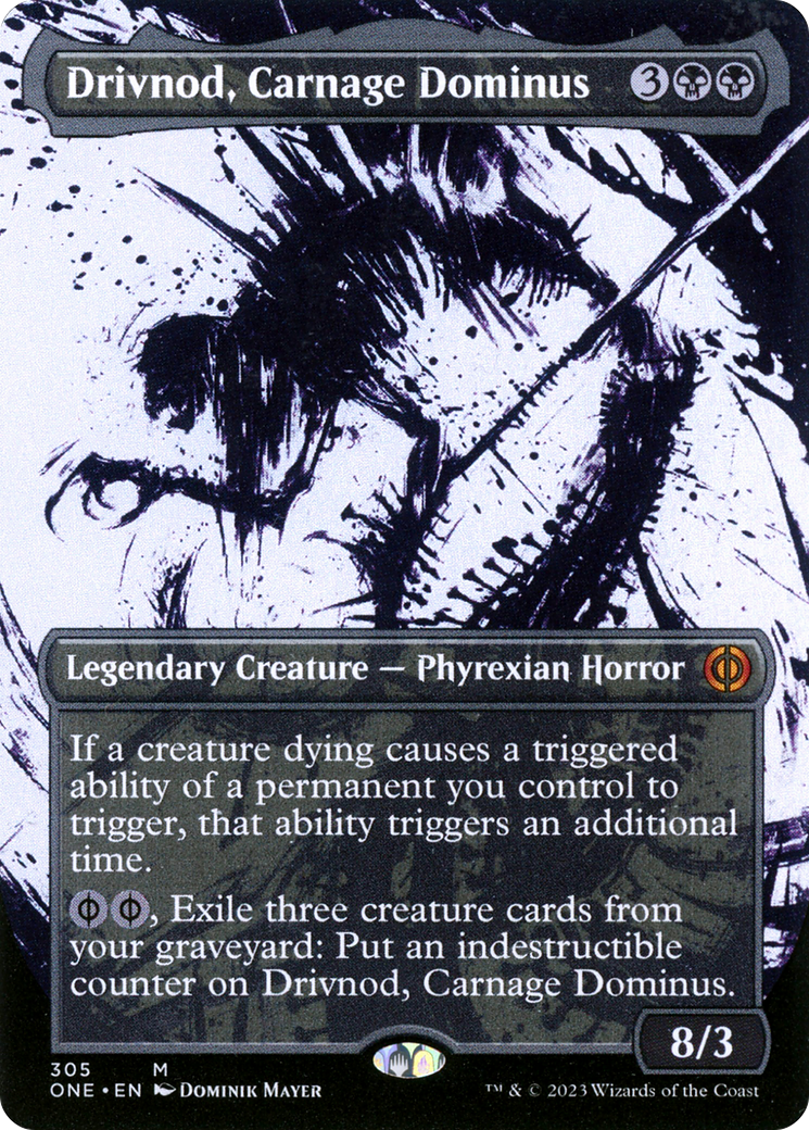 Drivnod, Carnage Dominus (Borderless Ichor) [Phyrexia: All Will Be One] | L.A. Mood Comics and Games