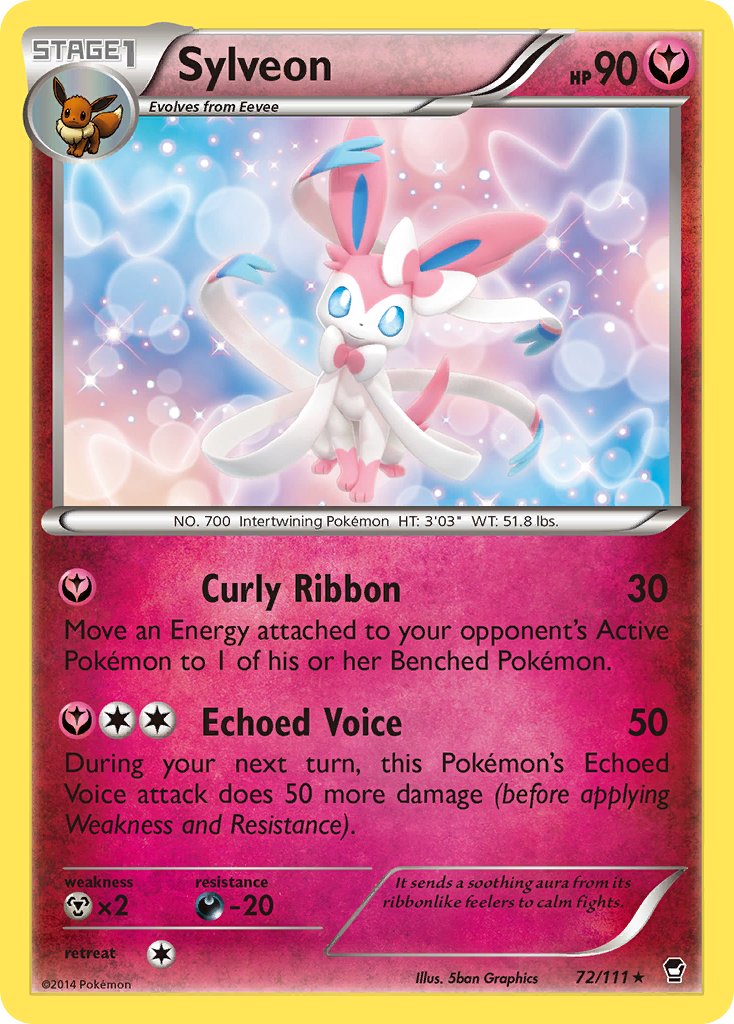 Sylveon (72/111) (Theme Deck Exclusive) [XY: Furious Fists] | L.A. Mood Comics and Games
