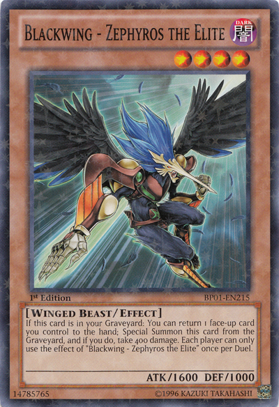 Blackwing - Zephyros the Elite [BP01-EN215] Starfoil Rare | L.A. Mood Comics and Games