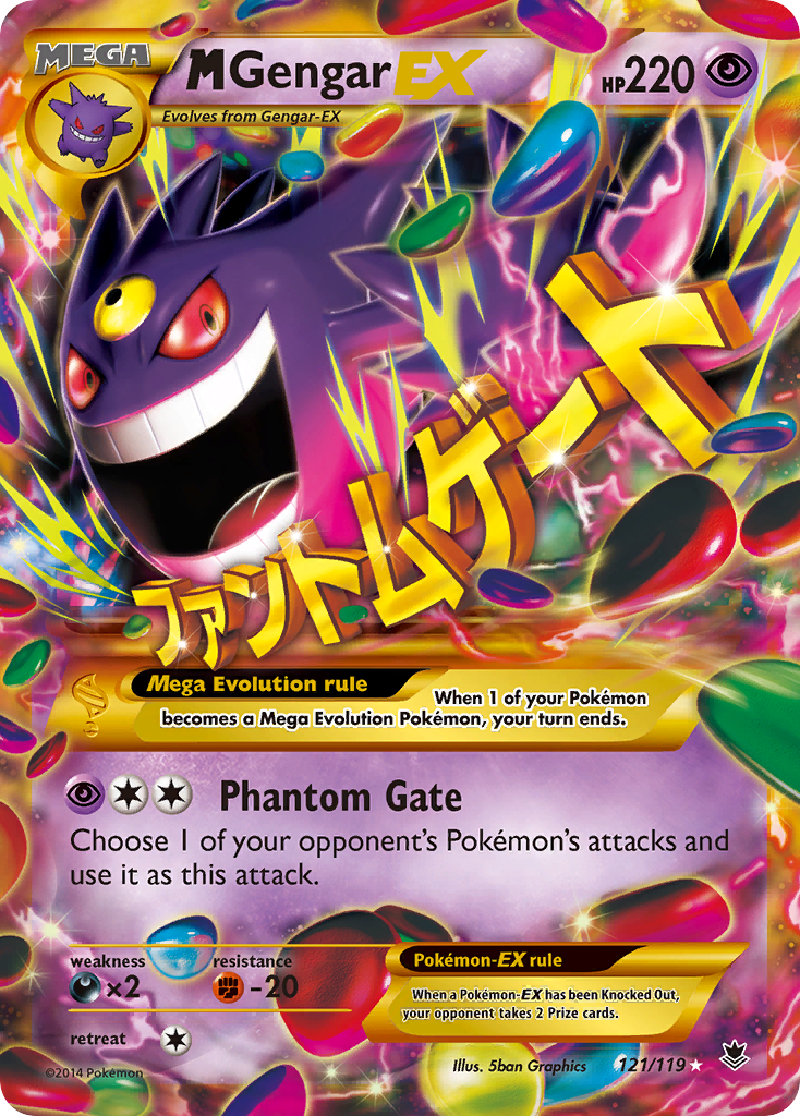 M Gengar EX (121/119) [XY: Phantom Forces] | L.A. Mood Comics and Games