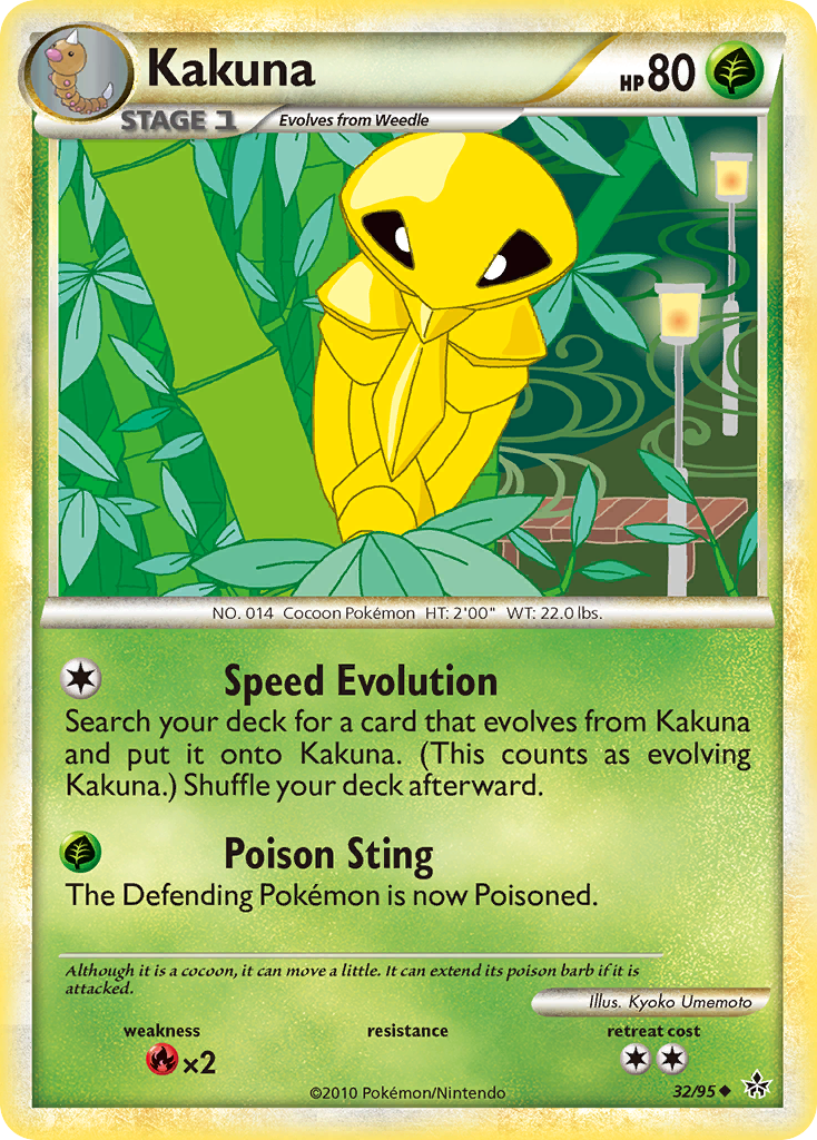 Kakuna (32/95) [HeartGold & SoulSilver: Unleashed] | L.A. Mood Comics and Games