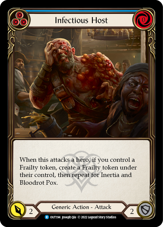 Infectious Host (Blue) [OUT194] (Outsiders)  Rainbow Foil | L.A. Mood Comics and Games