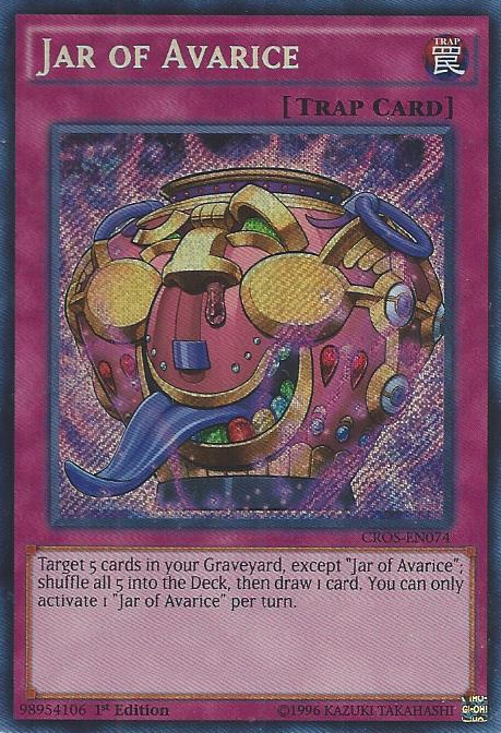 Jar of Avarice [CROS-EN074] Secret Rare | L.A. Mood Comics and Games