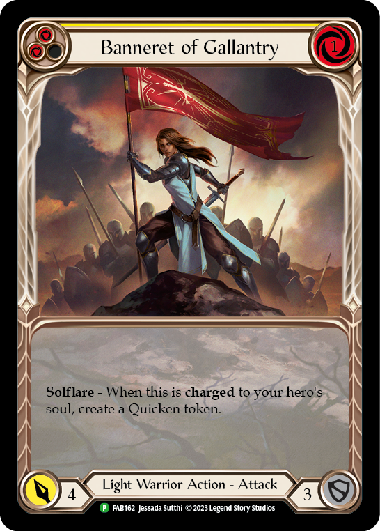 Banneret of Gallantry [FAB162] (Promo)  Rainbow Foil | L.A. Mood Comics and Games