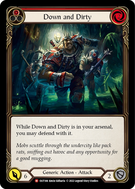 Down and Dirty [OUT184] (Outsiders)  Rainbow Foil | L.A. Mood Comics and Games