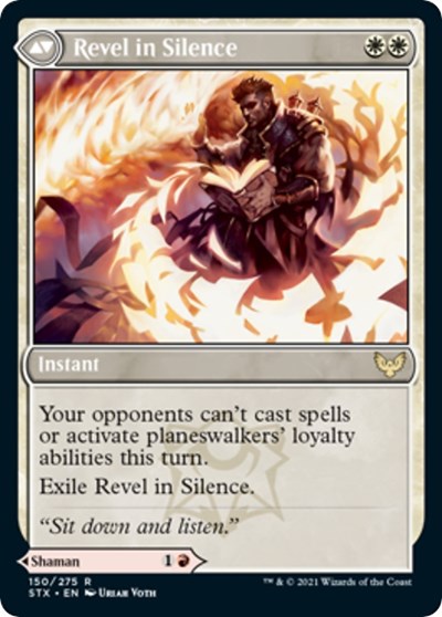 Flamescroll Celebrant // Revel in Silence [Strixhaven: School of Mages Prerelease Promos] | L.A. Mood Comics and Games