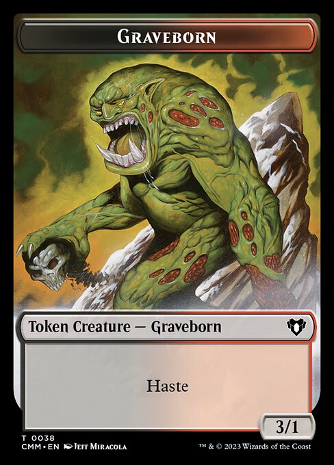 Treasure // Graveborn Double-Sided Token [Commander Masters Tokens] | L.A. Mood Comics and Games