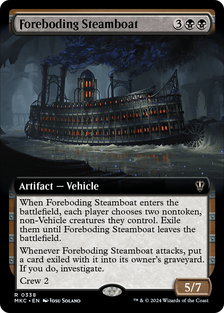 Foreboding Steamboat (Extended Art) [Murders at Karlov Manor Commander] | L.A. Mood Comics and Games