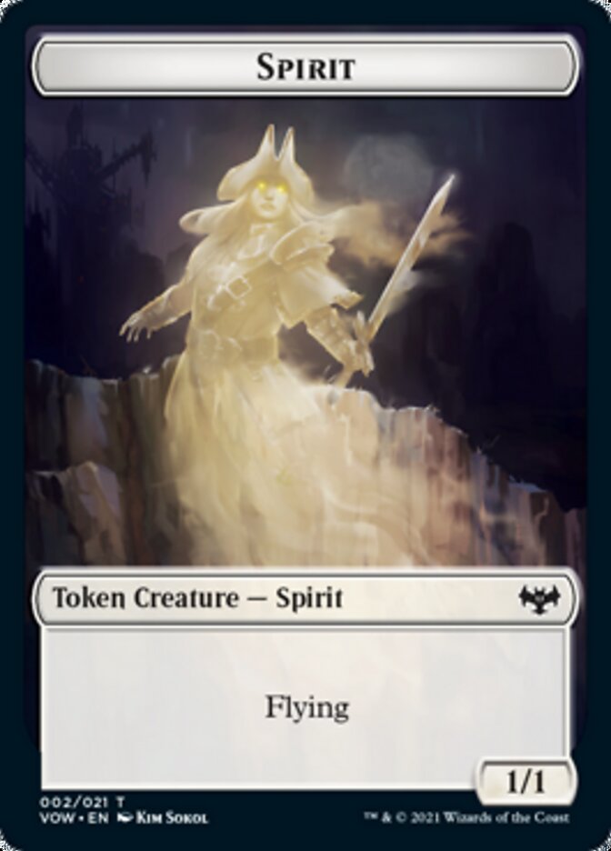 Spirit Token (002) [Innistrad: Crimson Vow Tokens] | L.A. Mood Comics and Games