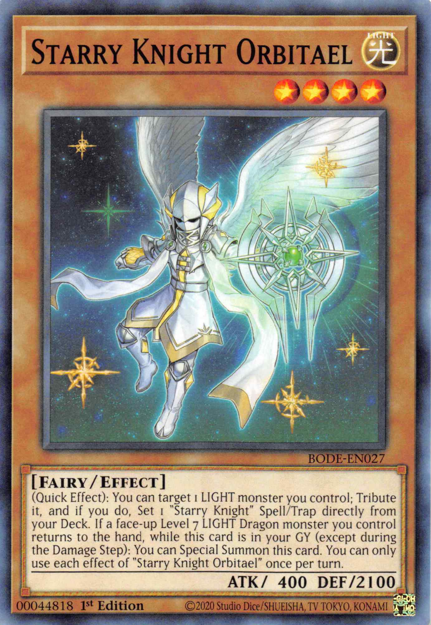 Starry Knight Orbitael [BODE-EN027] Common | L.A. Mood Comics and Games