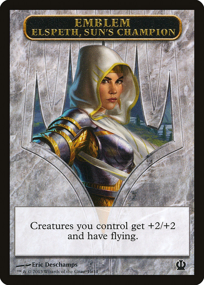 Elspeth, Sun's Champion Emblem [Theros Tokens] | L.A. Mood Comics and Games