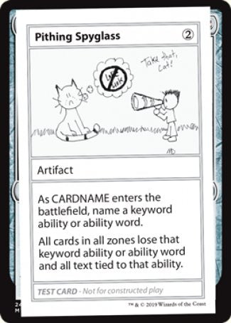 Pithing Spyglass (2021 Edition) [Mystery Booster Playtest Cards] | L.A. Mood Comics and Games