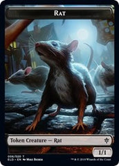 Rat // Food (17) Double-Sided Token [Throne of Eldraine Tokens] | L.A. Mood Comics and Games