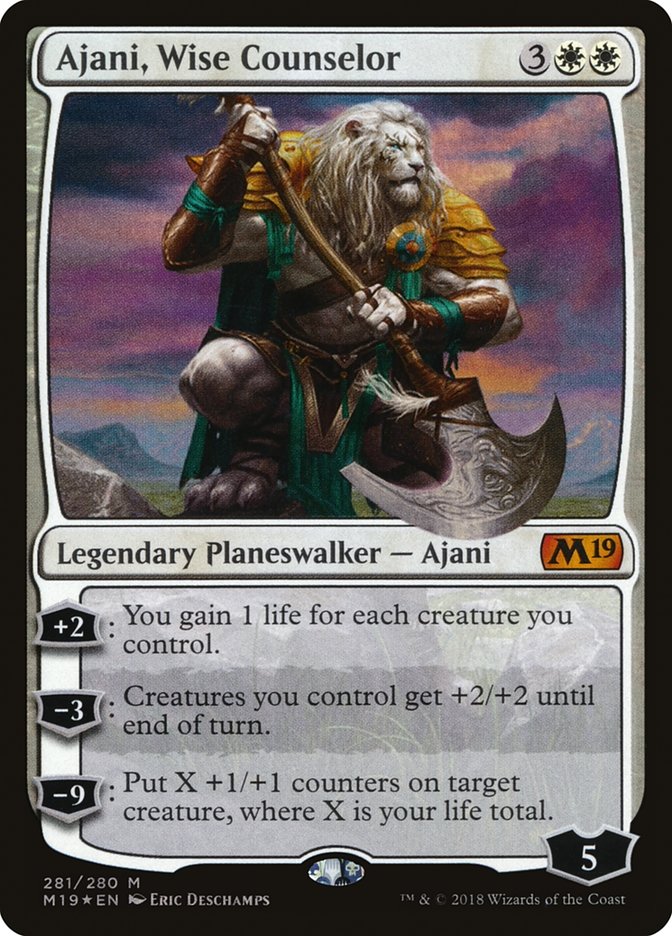 Ajani, Wise Counselor [Core Set 2019] | L.A. Mood Comics and Games