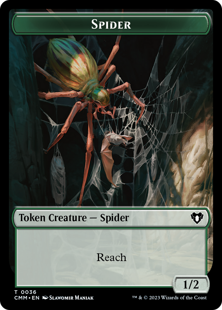 Eldrazi Scion // Spider Double-Sided Token [Commander Masters Tokens] | L.A. Mood Comics and Games