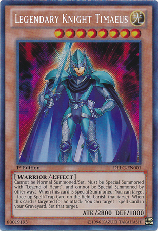 Legendary Knight Timaeus [DRLG-EN001] Secret Rare | L.A. Mood Comics and Games