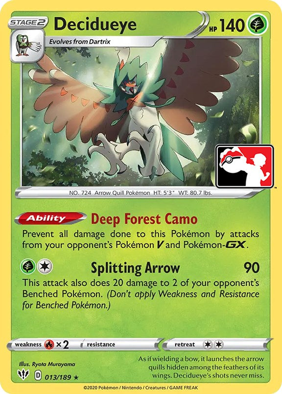 Decidueye (013/189) [Prize Pack Series One] | L.A. Mood Comics and Games