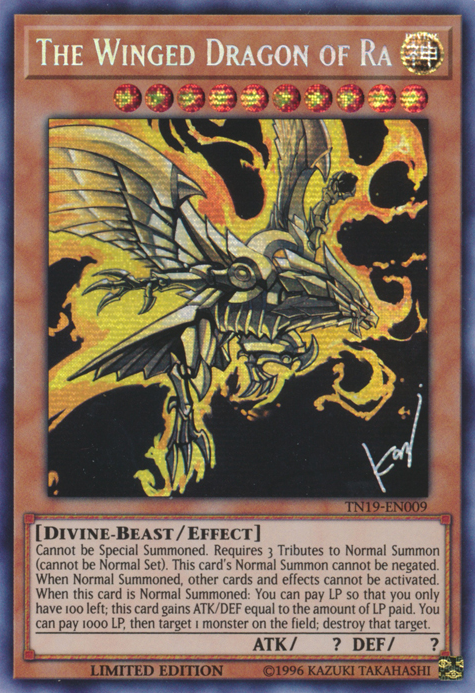 The Winged Dragon of Ra [TN19-EN009] Prismatic Secret Rare | L.A. Mood Comics and Games