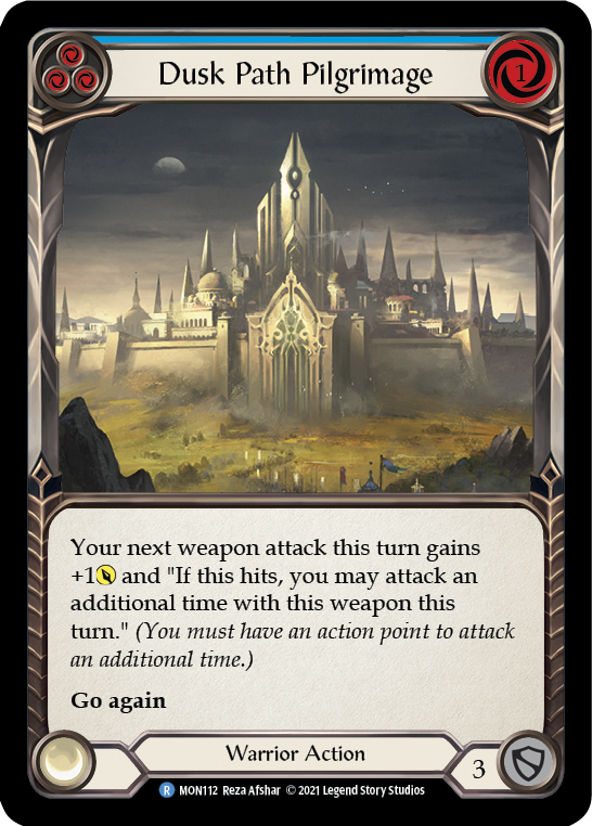 Dusk Path Pilgrimage (Blue) [MON112-RF] (Monarch)  1st Edition Rainbow Foil | L.A. Mood Comics and Games