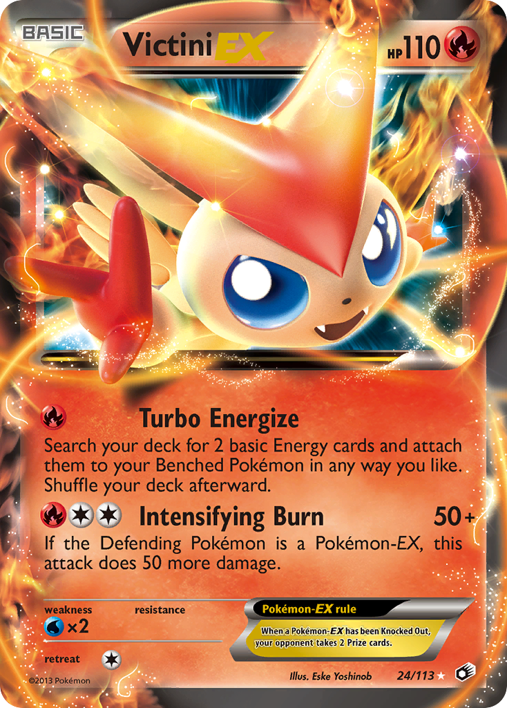 Victini EX (24/113) [Black & White: Legendary Treasures] | L.A. Mood Comics and Games