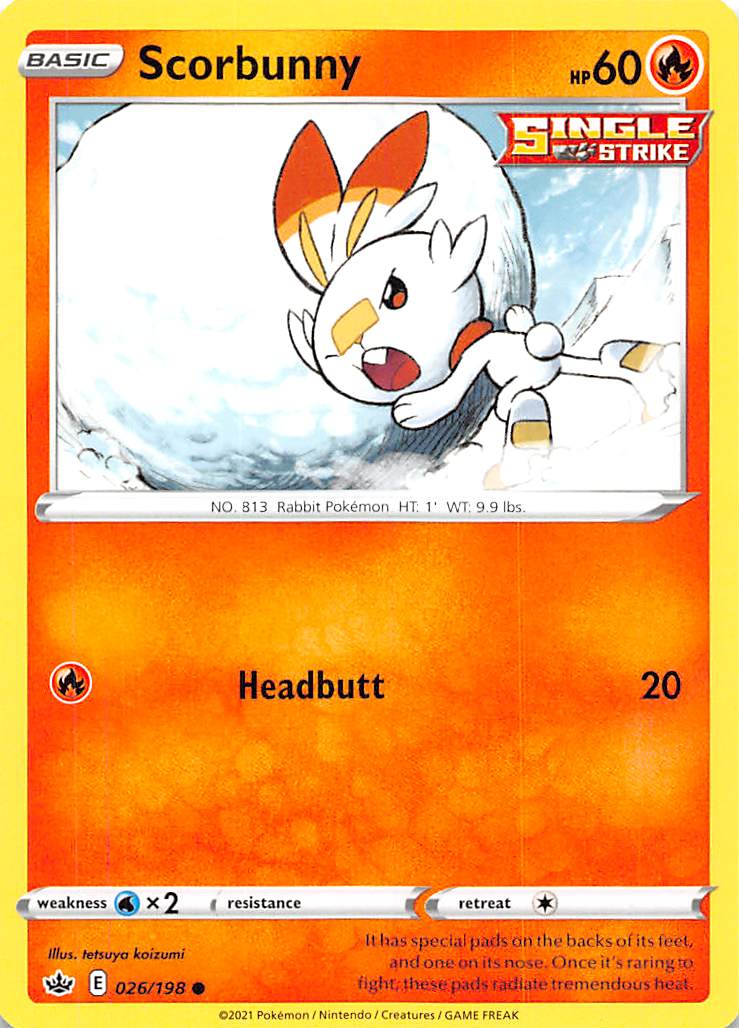 Scorbunny (026/198) [Sword & Shield: Chilling Reign] | L.A. Mood Comics and Games