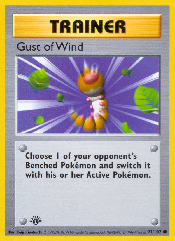 Gust of Wind (93/102) (Shadowless) [Base Set 1st Edition] | L.A. Mood Comics and Games