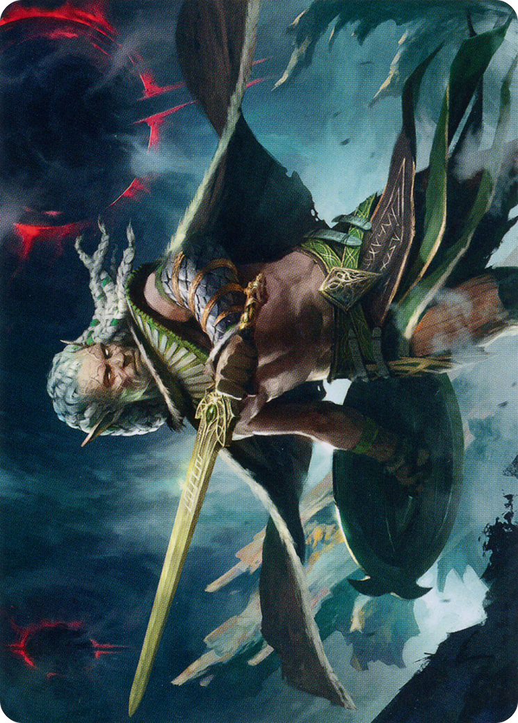 Serpent-Blade Assailant Art Card (40) [March of the Machine Art Series] | L.A. Mood Comics and Games
