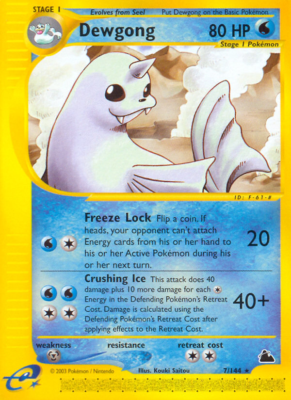 Dewgong (7/144) [Skyridge] | L.A. Mood Comics and Games