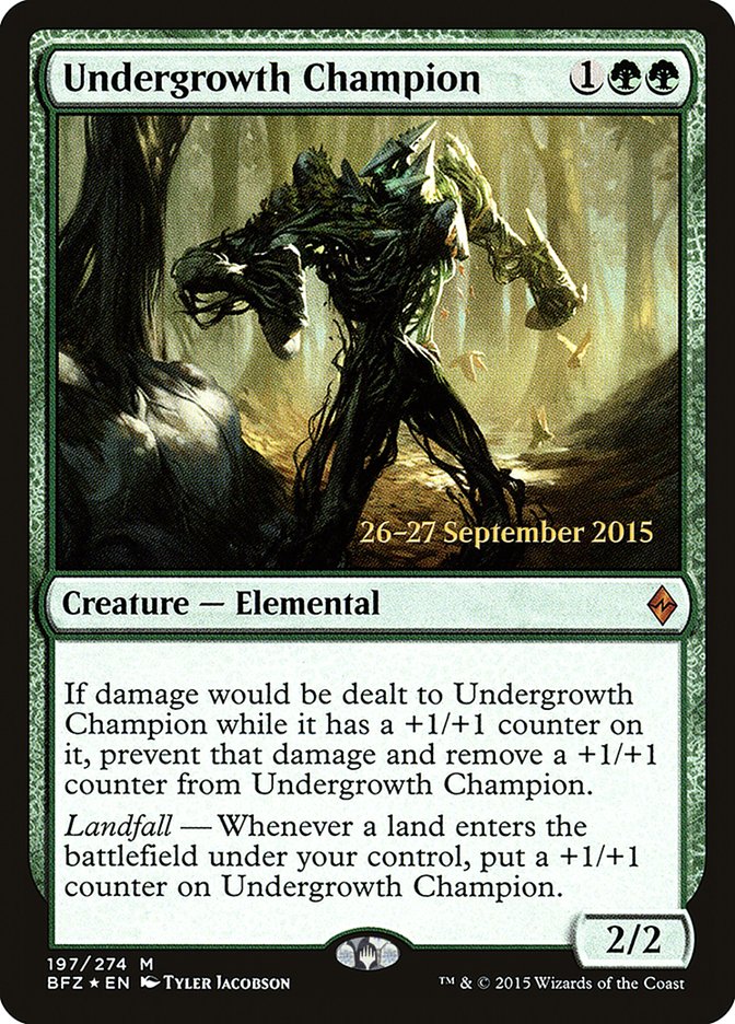 Undergrowth Champion [Battle for Zendikar Prerelease Promos] | L.A. Mood Comics and Games