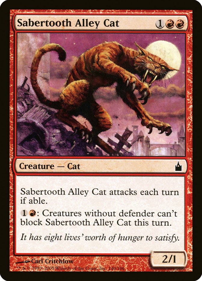 Sabertooth Alley Cat [Ravnica: City of Guilds] | L.A. Mood Comics and Games