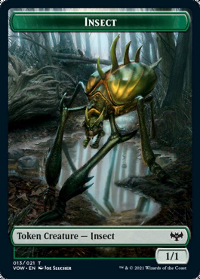 Insect // Dragon Illusion Double-Sided Token [Innistrad: Crimson Vow Tokens] | L.A. Mood Comics and Games