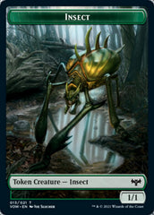 Insect // Human (010) Double-Sided Token [Innistrad: Crimson Vow Tokens] | L.A. Mood Comics and Games