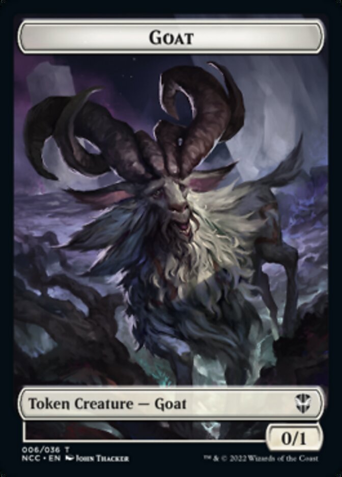 Zombie // Goat Double-Sided Token [Streets of New Capenna Commander Tokens] | L.A. Mood Comics and Games