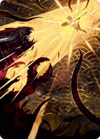 Defiant Strike Art Card [Strixhaven: School of Mages Art Series] | L.A. Mood Comics and Games