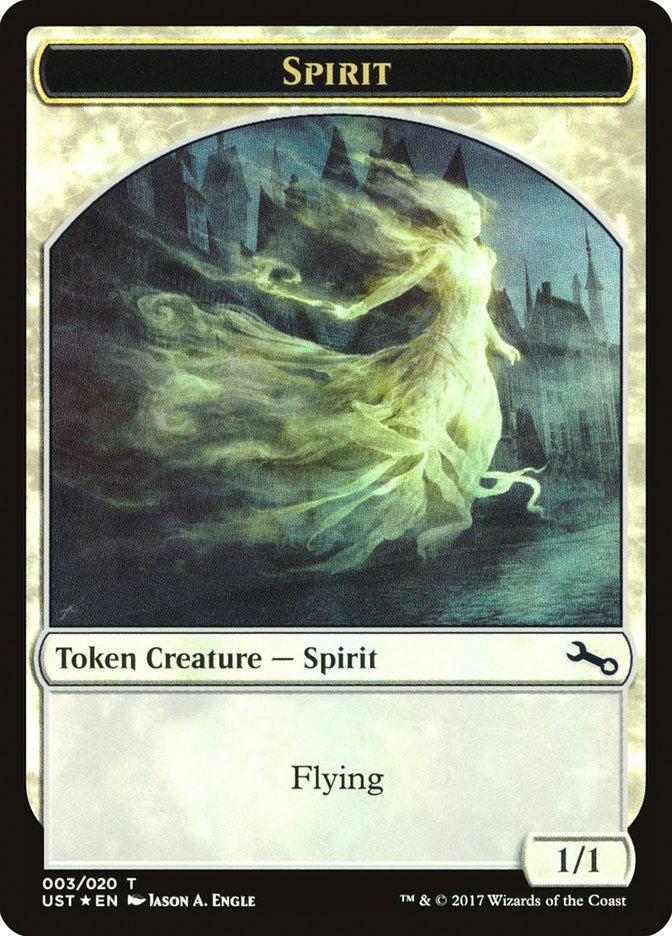 Spirit (003) // Spirit Double-Sided Token [Unstable Tokens] | L.A. Mood Comics and Games