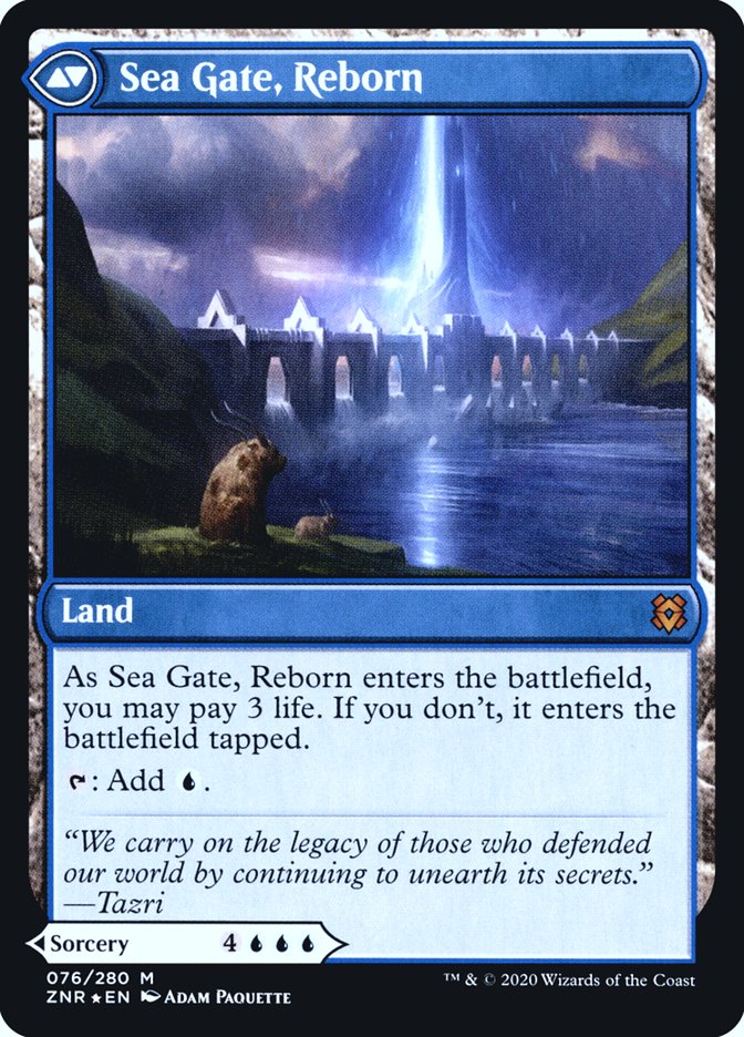 Sea Gate Restoration // Sea Gate, Reborn [Zendikar Rising Prerelease Promos] | L.A. Mood Comics and Games