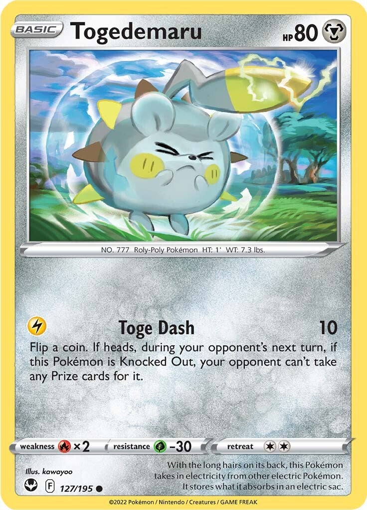 Togedemaru (127/195) [Sword & Shield: Silver Tempest] | L.A. Mood Comics and Games