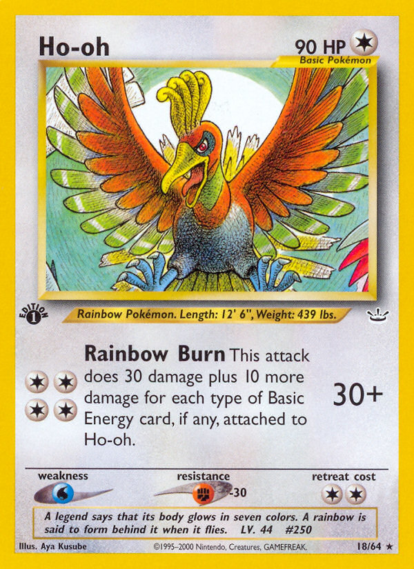 Ho-oh (18/64) [Neo Revelation 1st Edition] | L.A. Mood Comics and Games