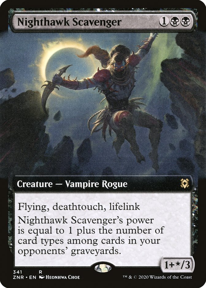Nighthawk Scavenger (Extended Art) [Zendikar Rising] | L.A. Mood Comics and Games