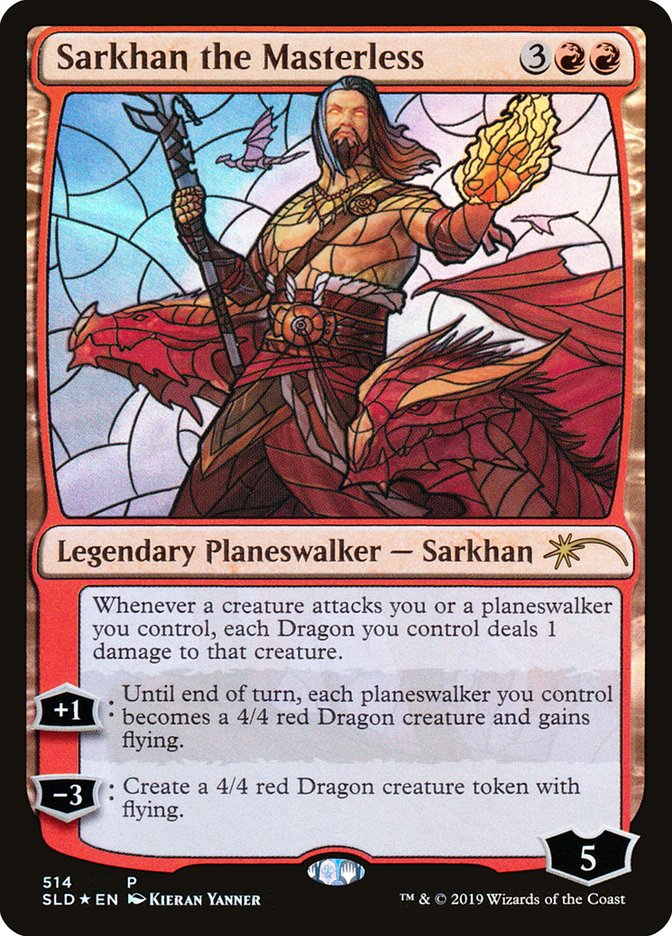 Sarkhan the Masterless (Stained Glass) [Secret Lair Drop Promos] | L.A. Mood Comics and Games